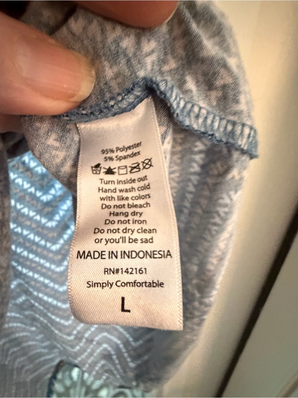 LuLaRoe Blue Chevron High-Low Dress - Picture 4 of 6